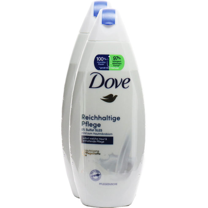 Dove Cremedusche Reichhaltige Pflege, 2er Pack