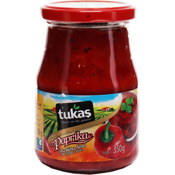 Scharfe Paprikasauce, 350g von Tukas Motatos