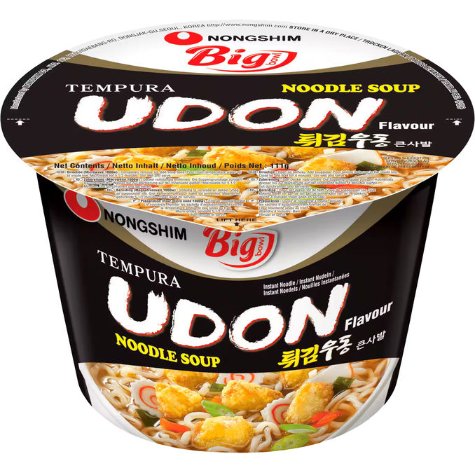 Nong Shim Udon Instant-Nudelsuppe Tempura