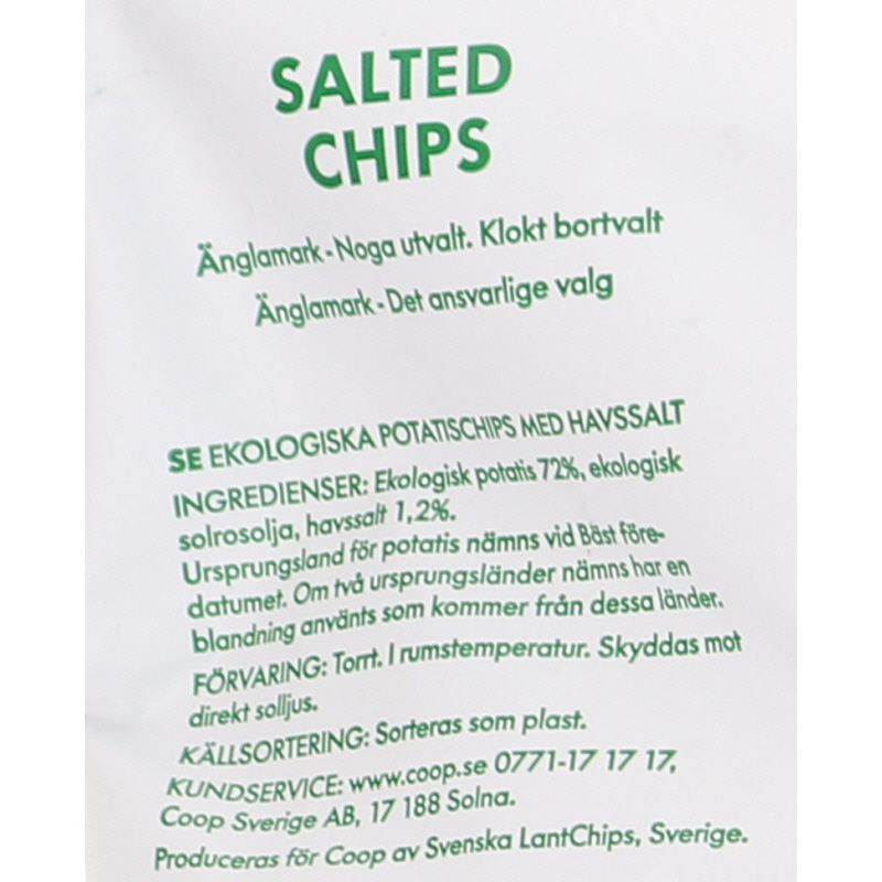 Chips & Skræl Økologiske, 175g fra Änglamark |