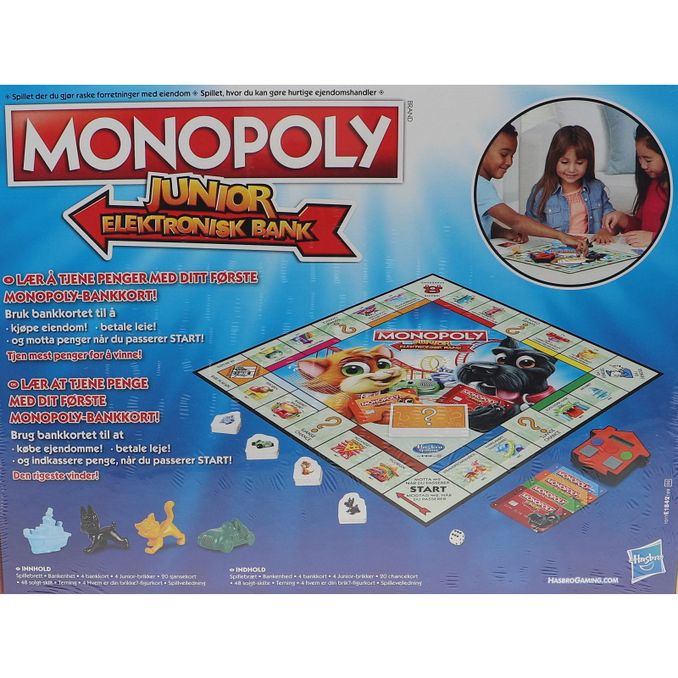 Monopoly Junior Brætspil Electronic Banking , 1 fra Hasbro |