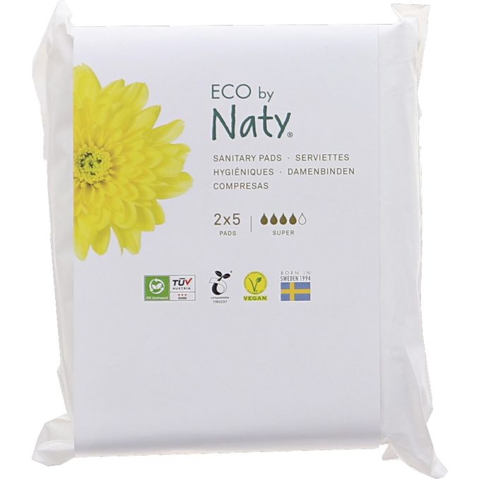 Eco by Naty Eco Sanitary Bind Super Travel Pack 2x5pcs