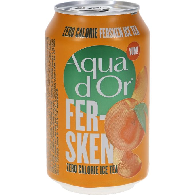 Aqua D'or Aqua d'Or Sukkerfri Black Ice Tea Fersken 33cl