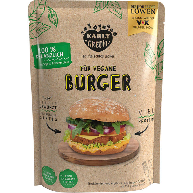 Early Green Fertigmischung für vegane Burger