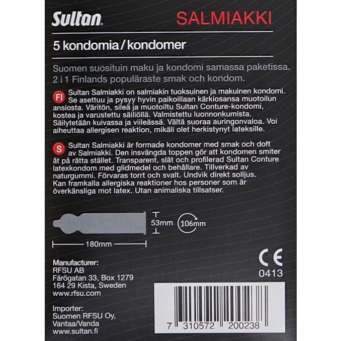 Sultan Kondomer Salmiak 5 stk