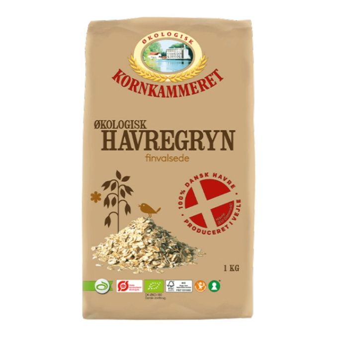 Kornkammeret Øko Havregryn Finvalsede 1kg