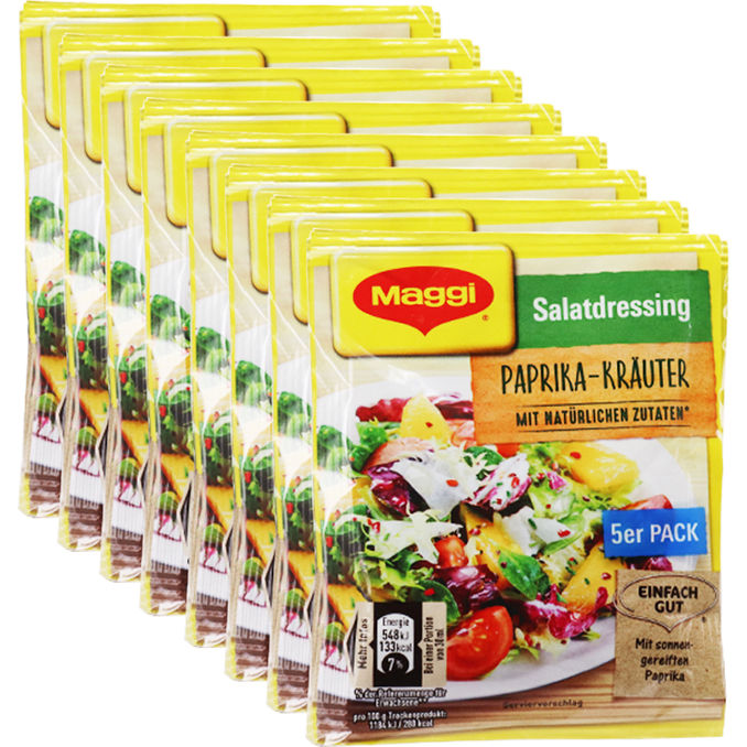Maggi Salatdressing Paprika-Kräuter, 8er Pack