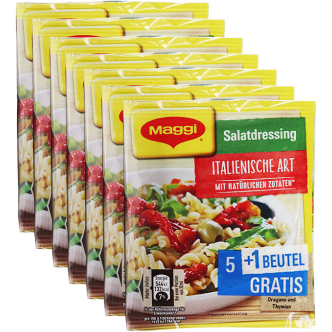Maggi Salatdressing Italienische Kräuter, 7er Pack