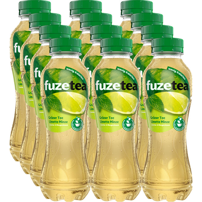 Fuze Tea Grüner Tee Limette & Minze, 12er Pack (EINWEG) zzgl. Pfand