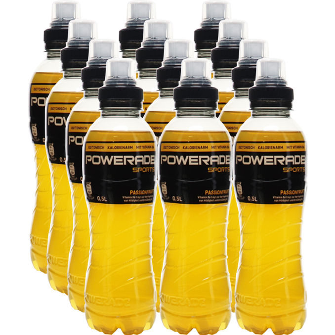 Powerade Sports Passionsfrucht, 12er Pack (EINWEG) zzgl. Pfand