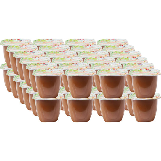 Favorit Fruchtdessert Apfel, Mango & Pfirsich, 48er Pack