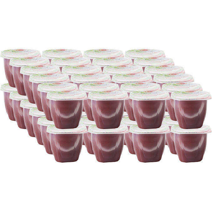Favorit Fruchtdessert Apfel, Himbeere & Cassis, 48er Pack