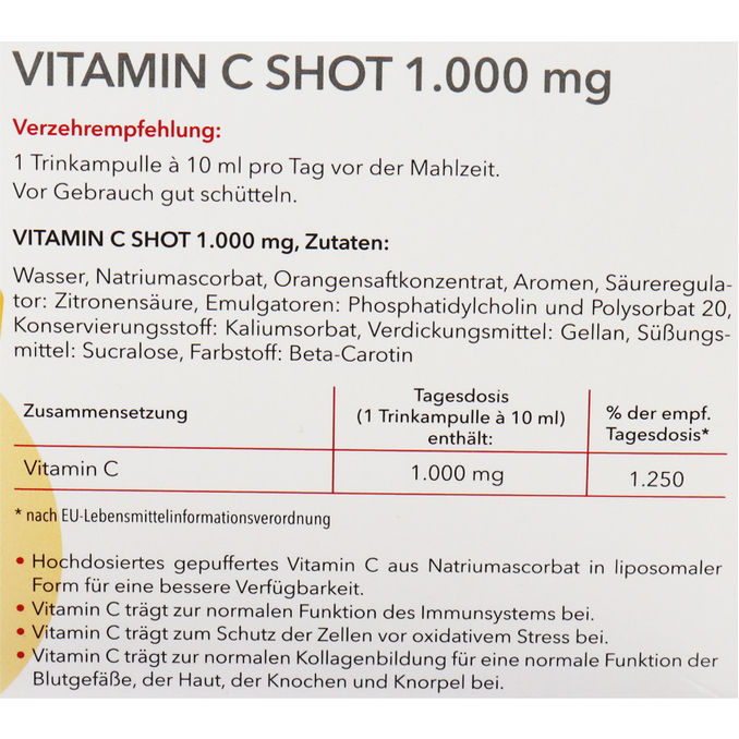 Medicom Vitamin C Shot 1.000mg, 20er Pack