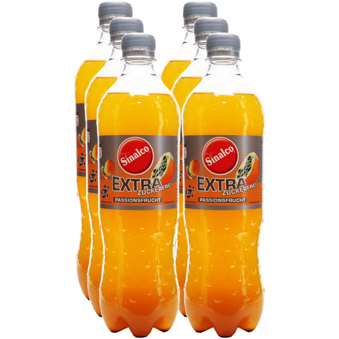 Sinalco Extra Zuckerfrei Passionsfrucht, 6er Pack (EINWEG) zzgl. Pfand