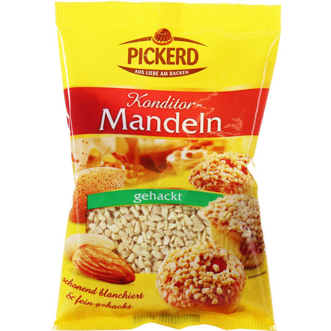 Pickerd Mandeln gehackt