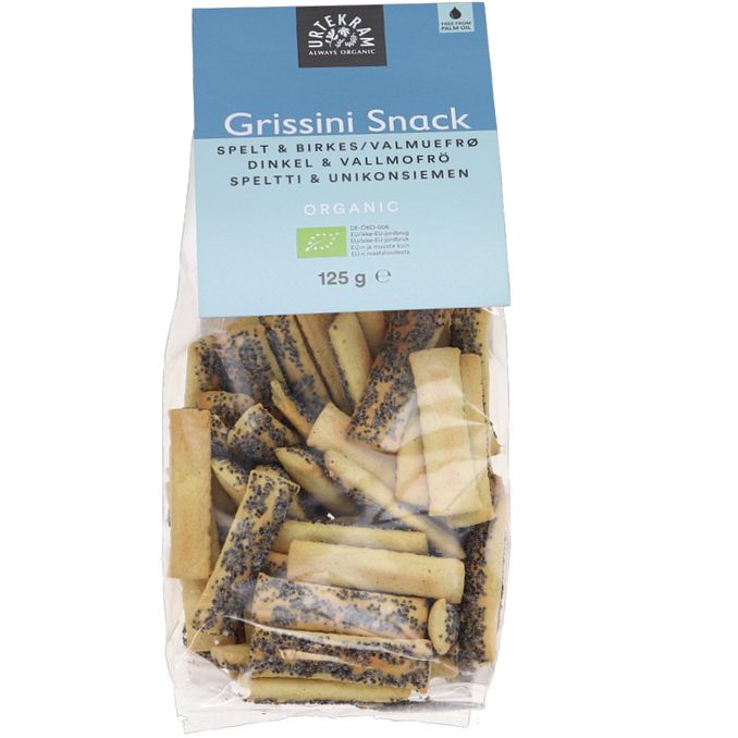 Urtekram Grissini Spelt & Birkes Økologisk 125g
