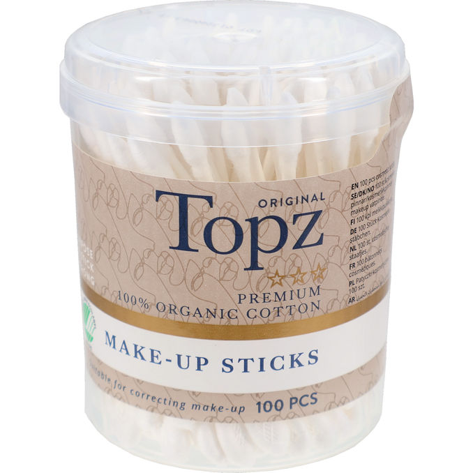 Topz Makeup-vatpinde 100 stk.