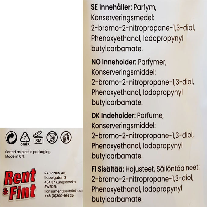 Rent & Fint Rengöringsservetter Citron
