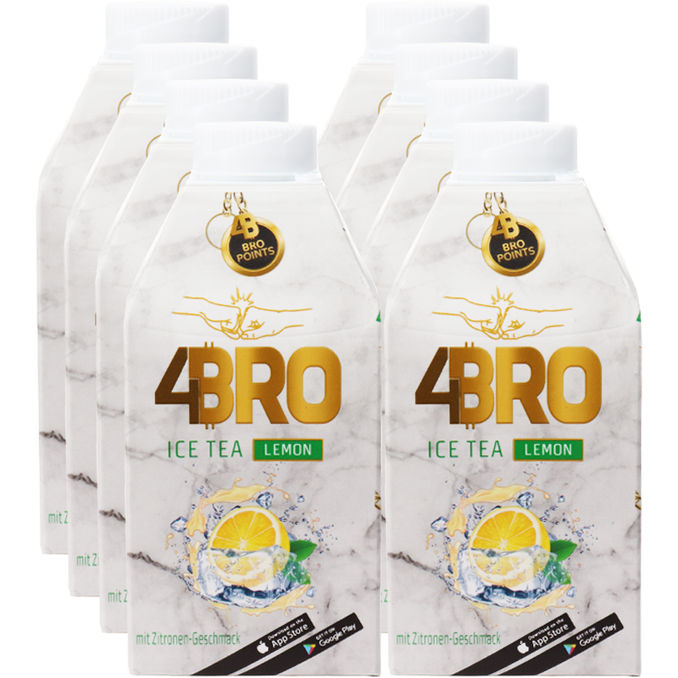4Bro Eistee Zitrone, 8er Pack