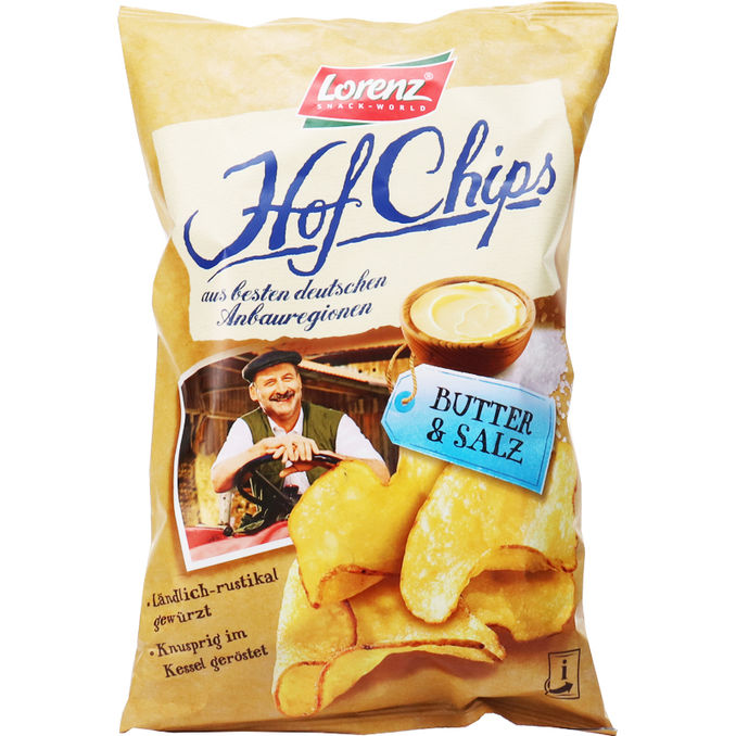 Hofchips Butter & Salz, 110g von Lorenz Motatos