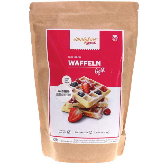 simplyfree Waffelbackmischung Light für 35 Stück