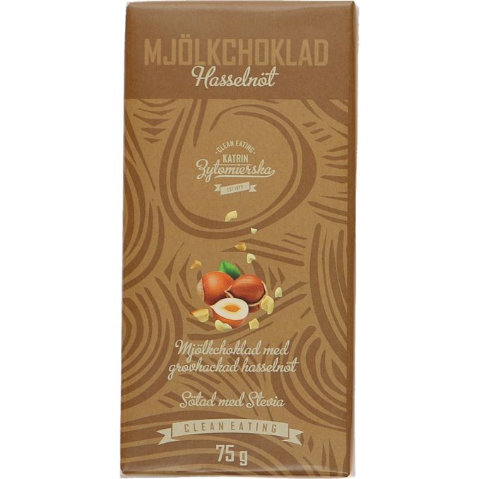 Clean Eating Mjölkchoklad Hasselnöt 75g