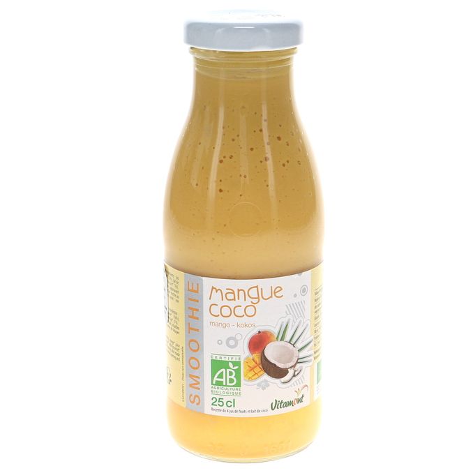 Mango-Kookos Smoothie, 25 cl, Vitamont | Matsmart