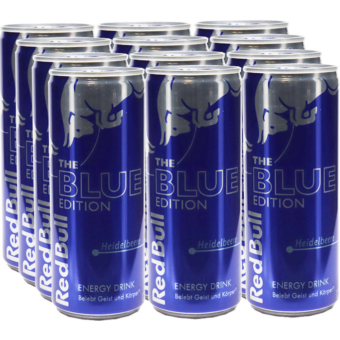 Red Bull Blue Edition Heidelbeere, 12er Pack (EINWEG) zzgl. Pfand