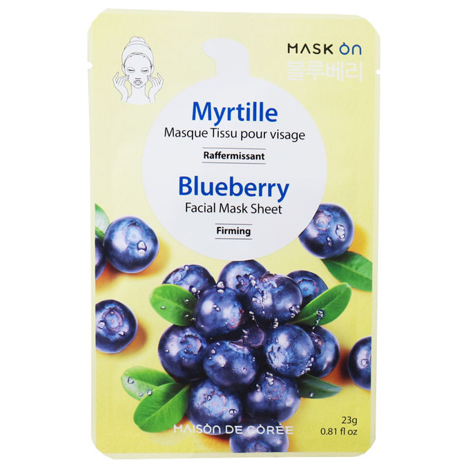 Maison de Coree Straffende Gesichtsmaske mit Blaubeeren
