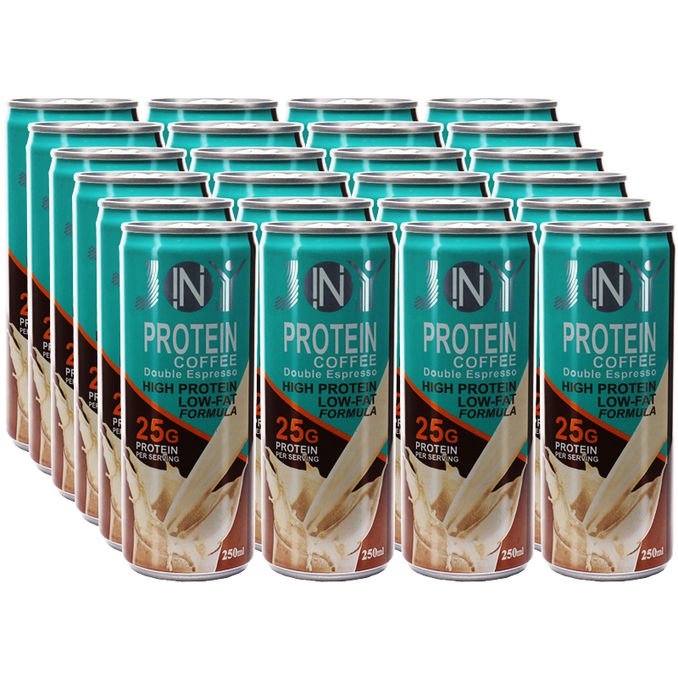 Protein Kaffee Double Espresso, 24er Pack, 24x 250ml von JOY Motatos