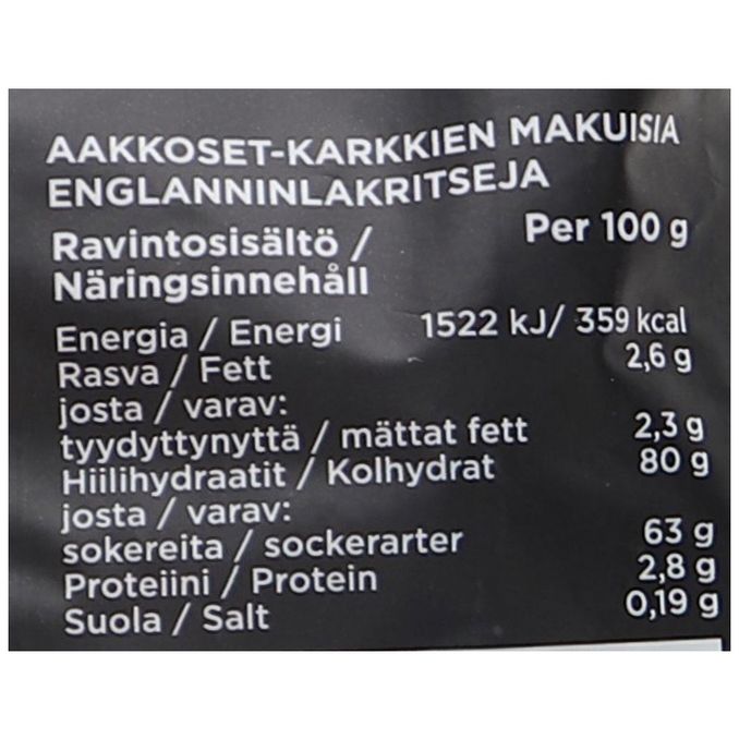 Malaco Allsorts Aakkoset Makeissekoitus