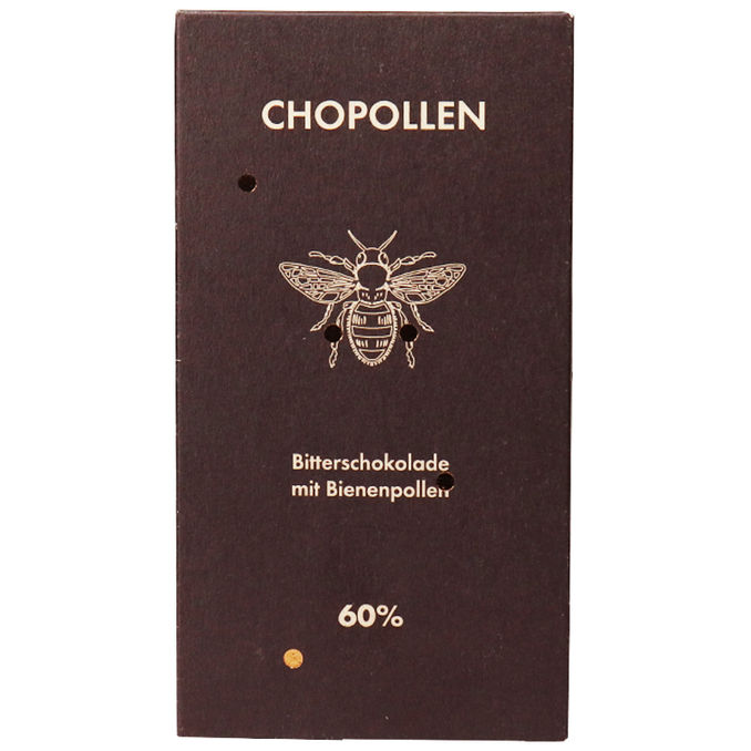 CHOPOLLEN Bitterschokolade mit Bienenpollen - 60% Kakao