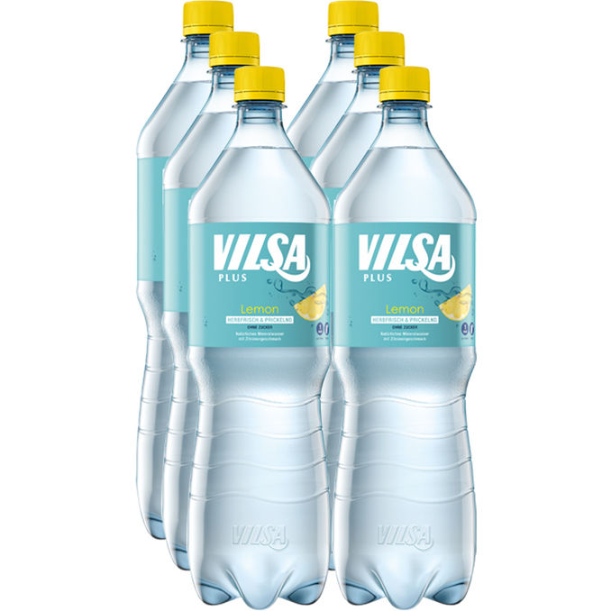 Vilsa Plus Lemon, 6er Pack (EINWEG) zzgl. Pfand