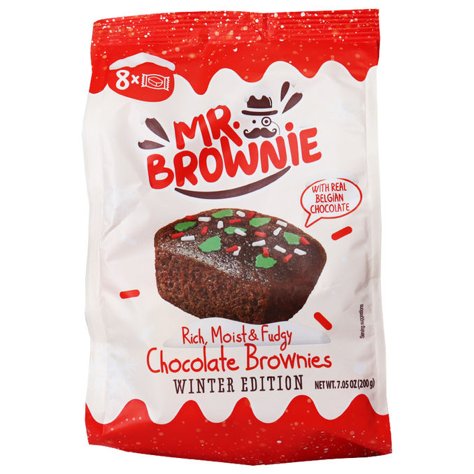 Mr. Brownie Chocolate Brownies Winter Edition, 8er Pack