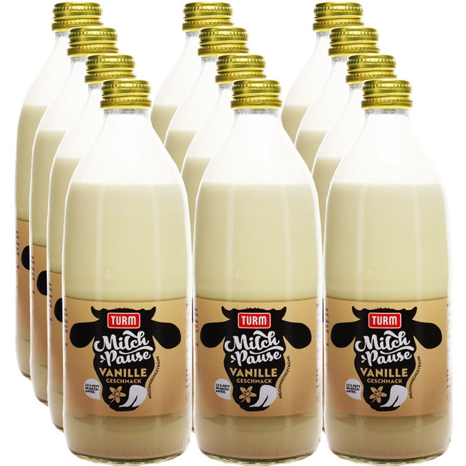Turm Milchpause Vanille, 12er Pack