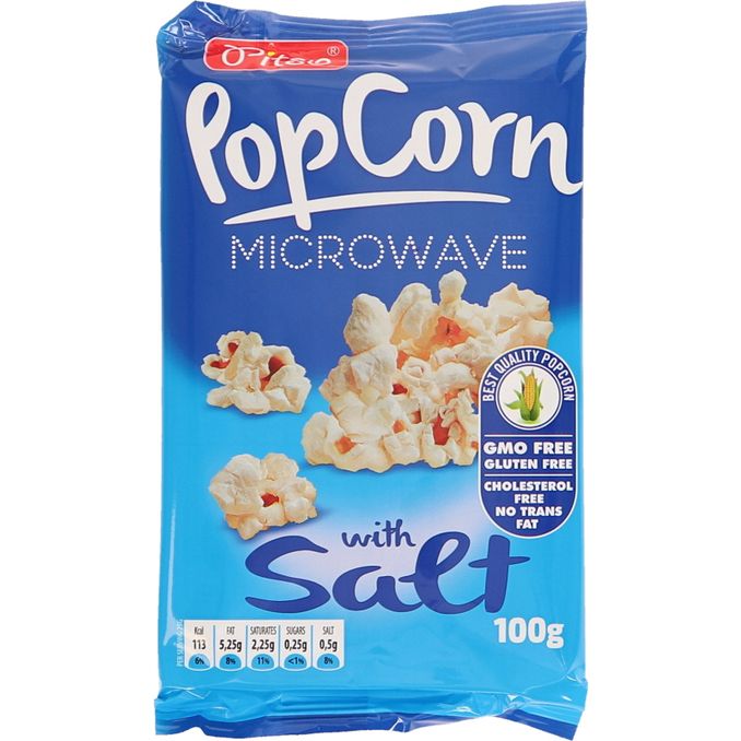Pitso 2 x Mikro Popcorn m. Salt