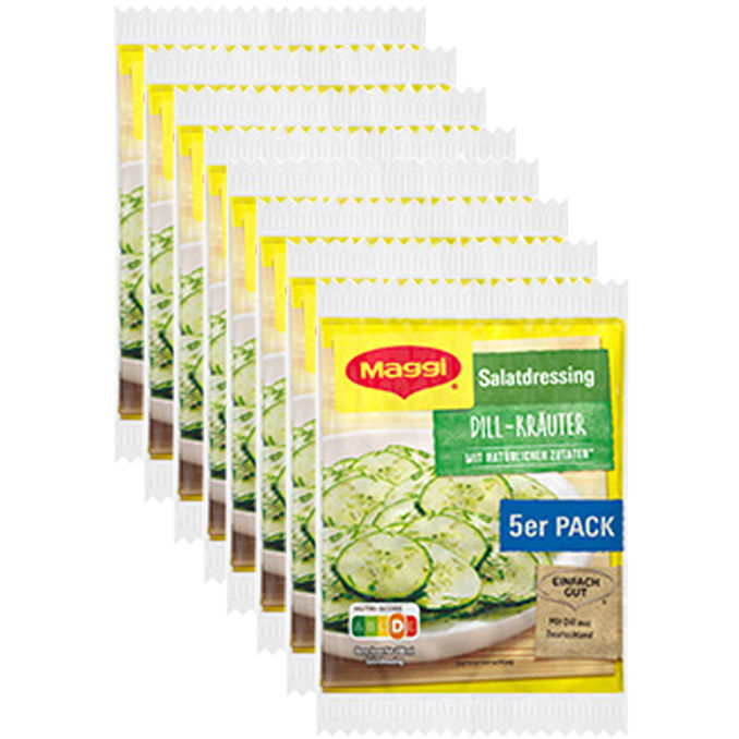 Maggi Salatdressing Dill-Kräuter, 8er Pack