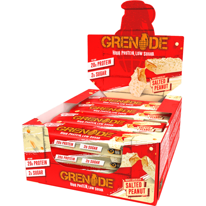 Läs mer om Grenade Proteinbar White Chocolate Salted Peanut 12-pack