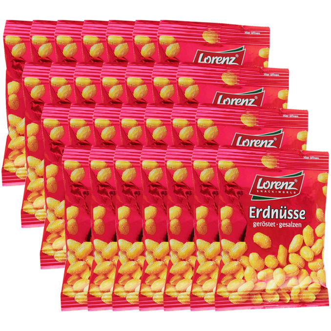 Lorenz Erdnüsse Geröstet & Gesalzen, 28er Pack
