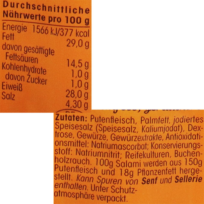 Geflügel Mini Salami, 8x5er Pack, 40x 10g von Gutfried Motatos