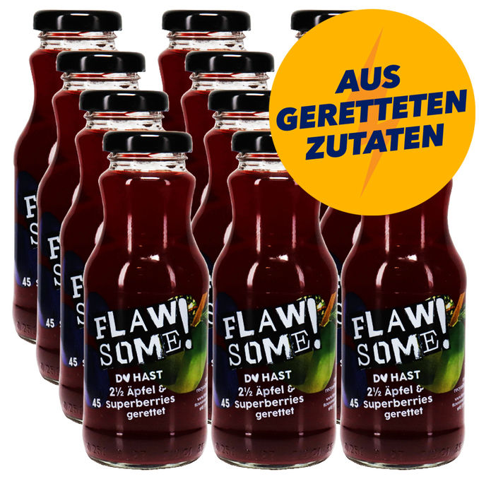 Flawsome! Apfel-Aronia-Saft, 12er Pack