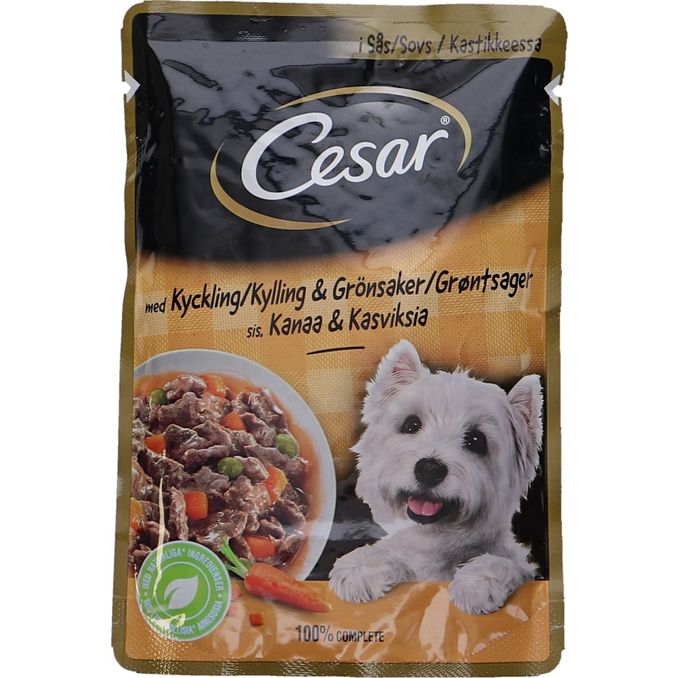 Cesar Hundmat Portionspåse 100g