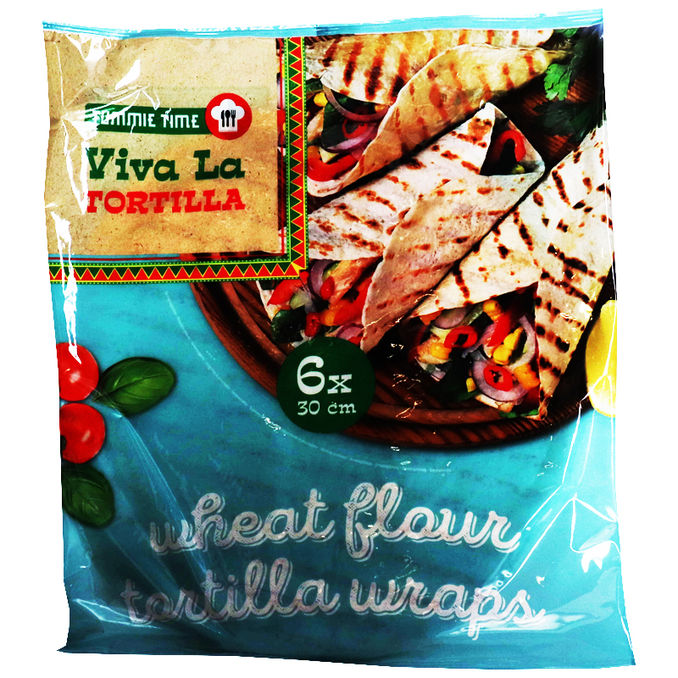 Tummie Time Weizenmehl Tortillas, 6er Pack