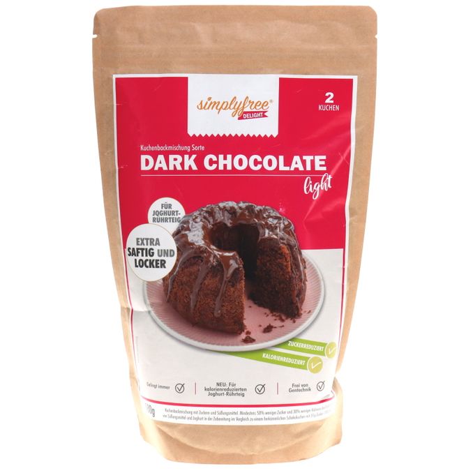 simplyfree Kuchenbackmischung Dark Choc Light (Doppelpack)