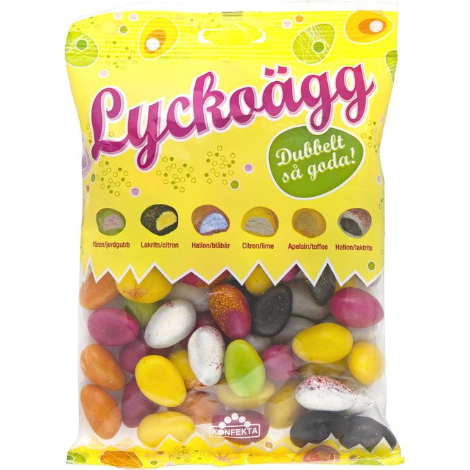 konfekta Godis Lyckoägg