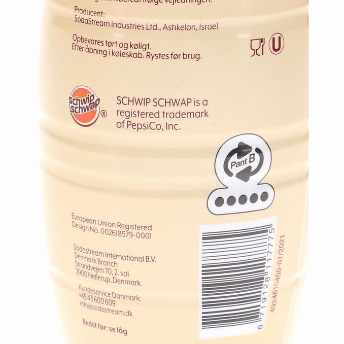 Næringsindhold 6-pak Soda Stream Schwip Schwap Zero Cola/Orange 440ml.