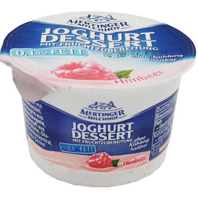 Mertinger Fruchtjoghurt Himbeere 0,1%