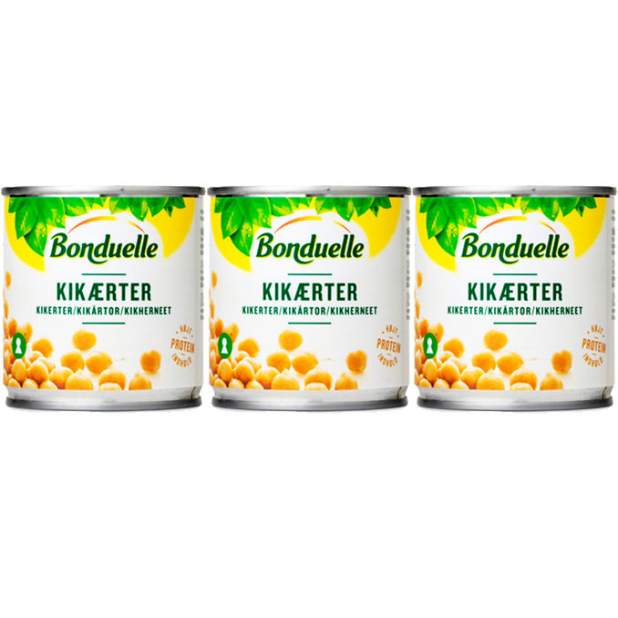 Bonduelle 3-Pack Kikärtor