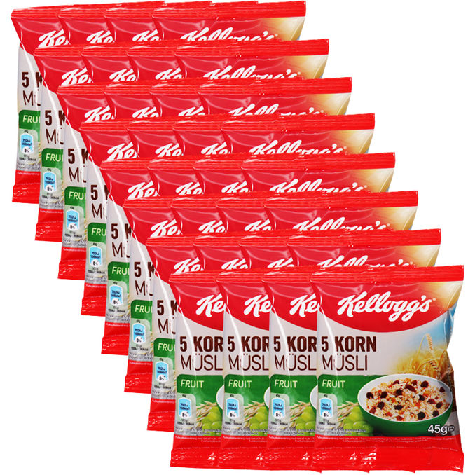 Kellogg's 5-Korn Müsli Frucht, 32er Pack