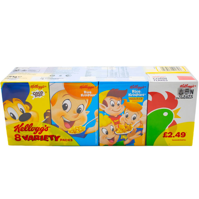 Kellogg's Cereal Variety 8 Pack 191g, 190G from Kellogg's Motatos